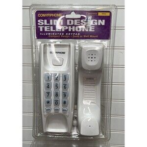 NOS Conair Phone Slim Design Illuminated Keypad Desk Wall Telephone SW224WCS NEW